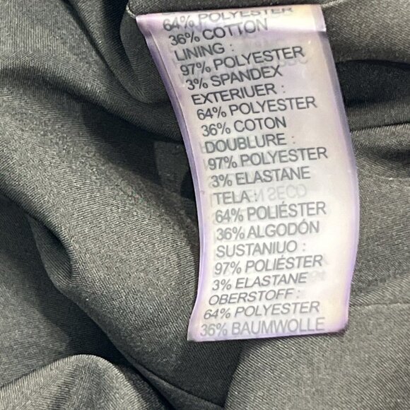 NUE by Shania‎ Womens 10 Blue Label Fit & Flare Midi Dress Black Blue Polka Dot - Picture 11 of 11